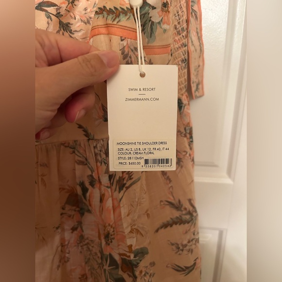 Zimmermann Moonshine tie shoulder dress 2 - Picture 6 of 6